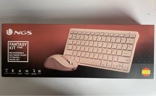 Teclado NGS compacto rosa