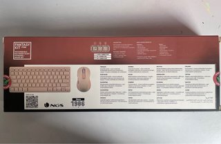 Teclado NGS compacto rosa
