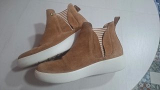 Botines mujer beige/marrón