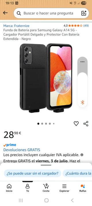 Funda Batería Galaxy A14 5G