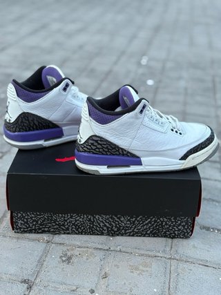 Zapatillas Jordan Moradas y Blanca. (Originales)
