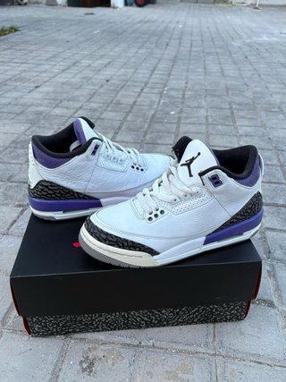 Zapatillas Jordan Moradas y Blanca. (Originales)