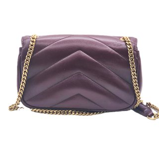 Bolso Saint Laurent Mini Lou Lou Morado