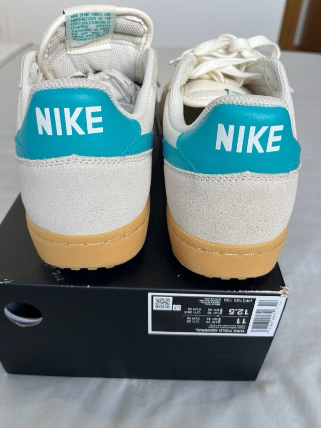 Nike Field General 45 Beige Turquoise Sneakers New