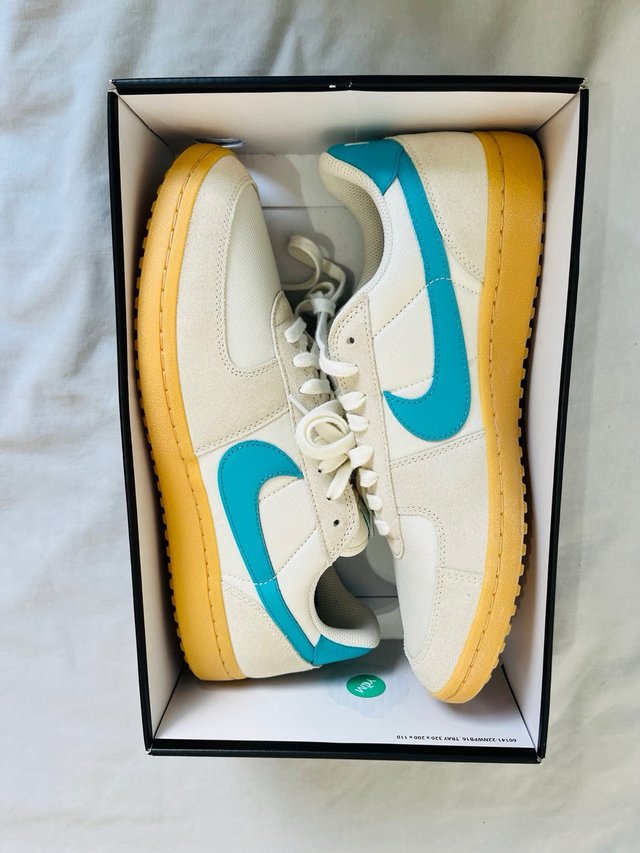 Nike Field General 45 Beige Turquoise Sneakers New