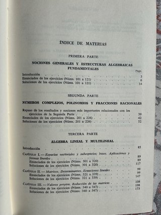 Álgebra y análisis. Ejercicios