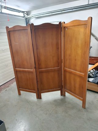 Biombo de madera plegable
