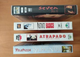Lote 4 Películas VHS (Instinto Básico, Seven, Atra