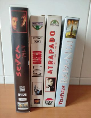Lote 4 Películas VHS (Instinto Básico, Seven, Atra