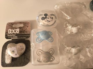 Lote Chupetes Bebé Mickey, Lovi, Elefante