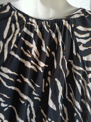 Vestido estampado cebra talla única