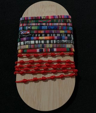 Pulseras Rojas  Tobillera Bohemias Multicolor