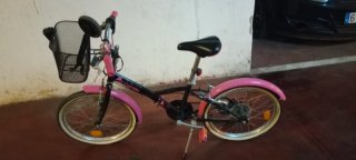 Bicicleta infantil niña
