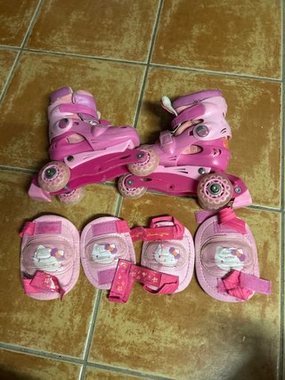 Patines rosas niña Hello Kitty