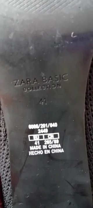 Botines Zara Tacón Negro