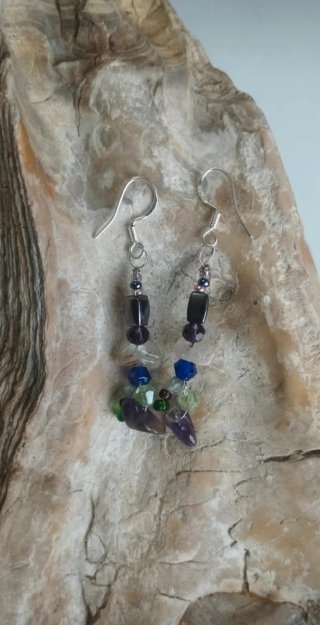 Pendientes de piedras naturales
