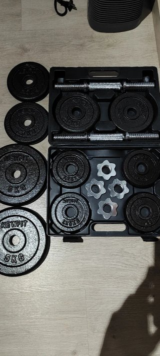 Mancuernas y Discos 30 kg Ajustables newfit nuevo