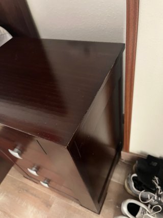 Muebles de matrimonio madera pino oscura