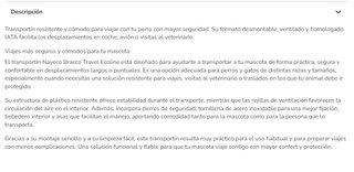 Transportín Nayeco Bracco XXXL IATA
