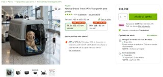 Transportín Nayeco Bracco XXXL IATA