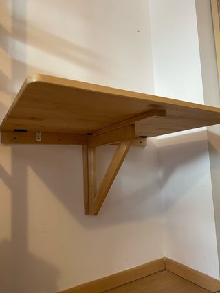 Tavolo pieghevole a parete IKEA NORBO in legno massello