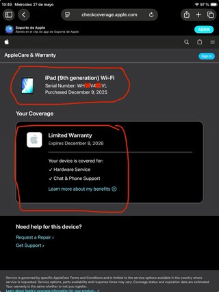 iPad 9ª Gen. 10.2 Pulg. / 64GB / Wifi