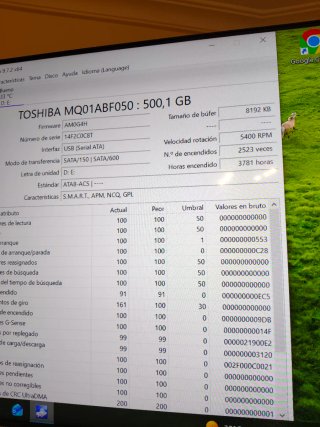 2x Toshiba MQ01ABF050 500GB HDD