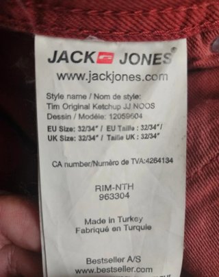 Pantalón Jack & Jones Rojo