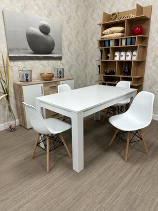 Pack Salón Comedor: Mesa + Sillas + Mesa Centro