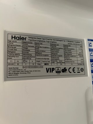 Nevera y congelador Haier