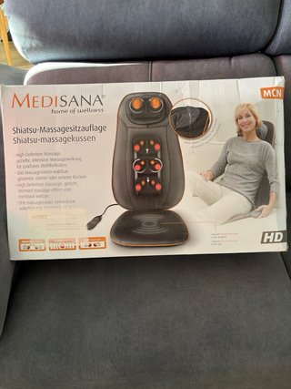 Respaldo de masaje Shiatsu. Marca MEDISANA. Nuevo
