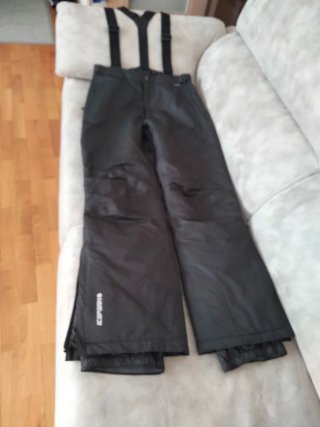 Pantalón de esquí negro con tirantes