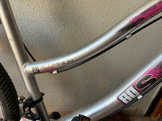 Bicicleta Montaña Mujer 26” Plata/Rosa