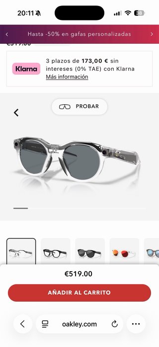 Gafas Oakley meta HSTN transition Nuevo sellado