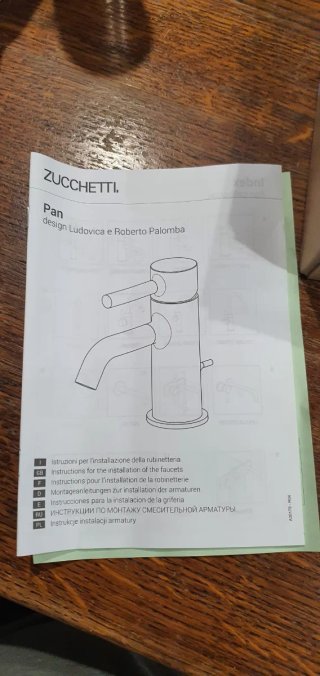 Grifo Bide Negro Mate Zucchetti