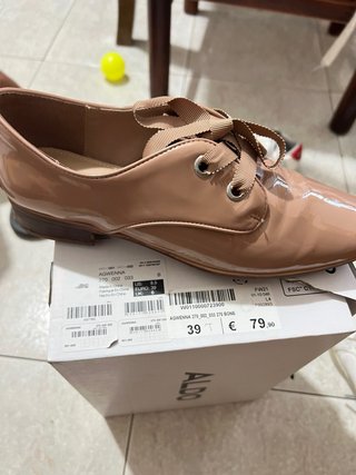 Scarpe con tacco rosa n.39