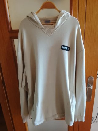 Sudadera Puma Beige Logo