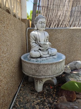 Fuente de buda, fuente de jardín, fuente de agua