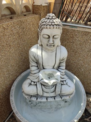 Fuente de buda, fuente de jardín, fuente de agua