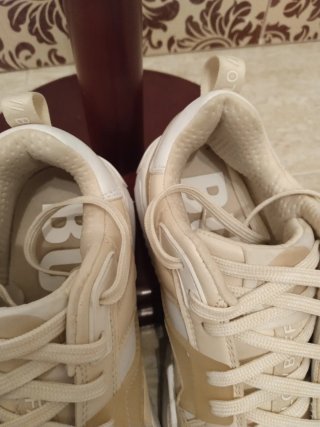 Zapatillas Buffalo Beige y Blancas Mujer