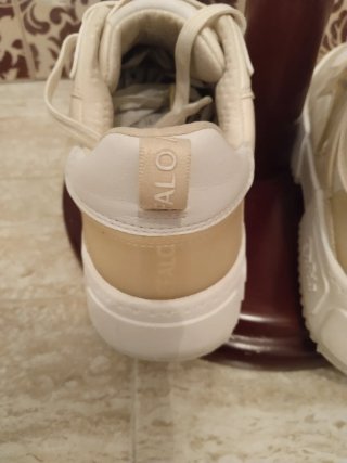 Zapatillas Buffalo Beige y Blancas Mujer