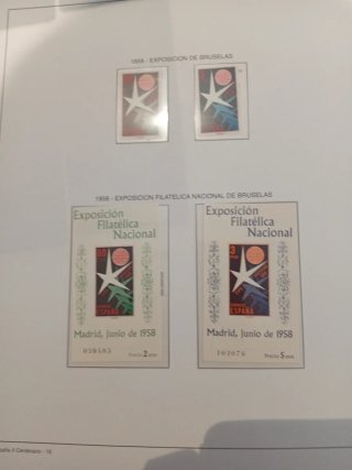 COLECCIÓN DE ESPAÑA 1955 A 1994 CON 6 ALBUMS