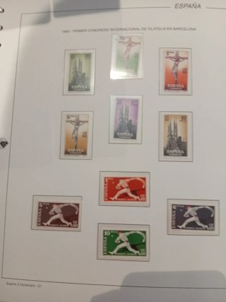 COLECCIÓN DE ESPAÑA 1955 A 1994 CON 6 ALBUMS