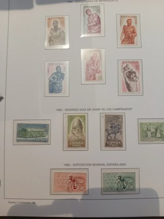 COLECCIÓN DE ESPAÑA 1955 A 1994 CON 6 ALBUMS
