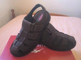 Sandalias Fluchos Hombre Marrones