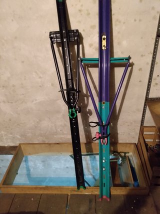 Dos portabicis de techo