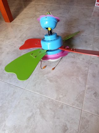 Ventilador Techo Infantil Diseño Flor