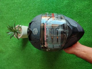 Casco Moto Integral Talla M Diseño Gato Gris