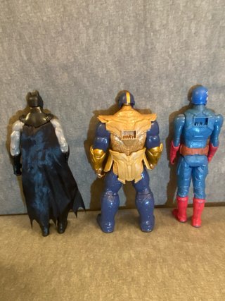 Set Figuras Acción: Capitán América, Thanos, Power