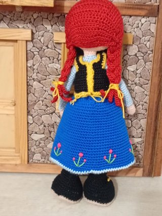 Muñeca Ana Frozen Crochet